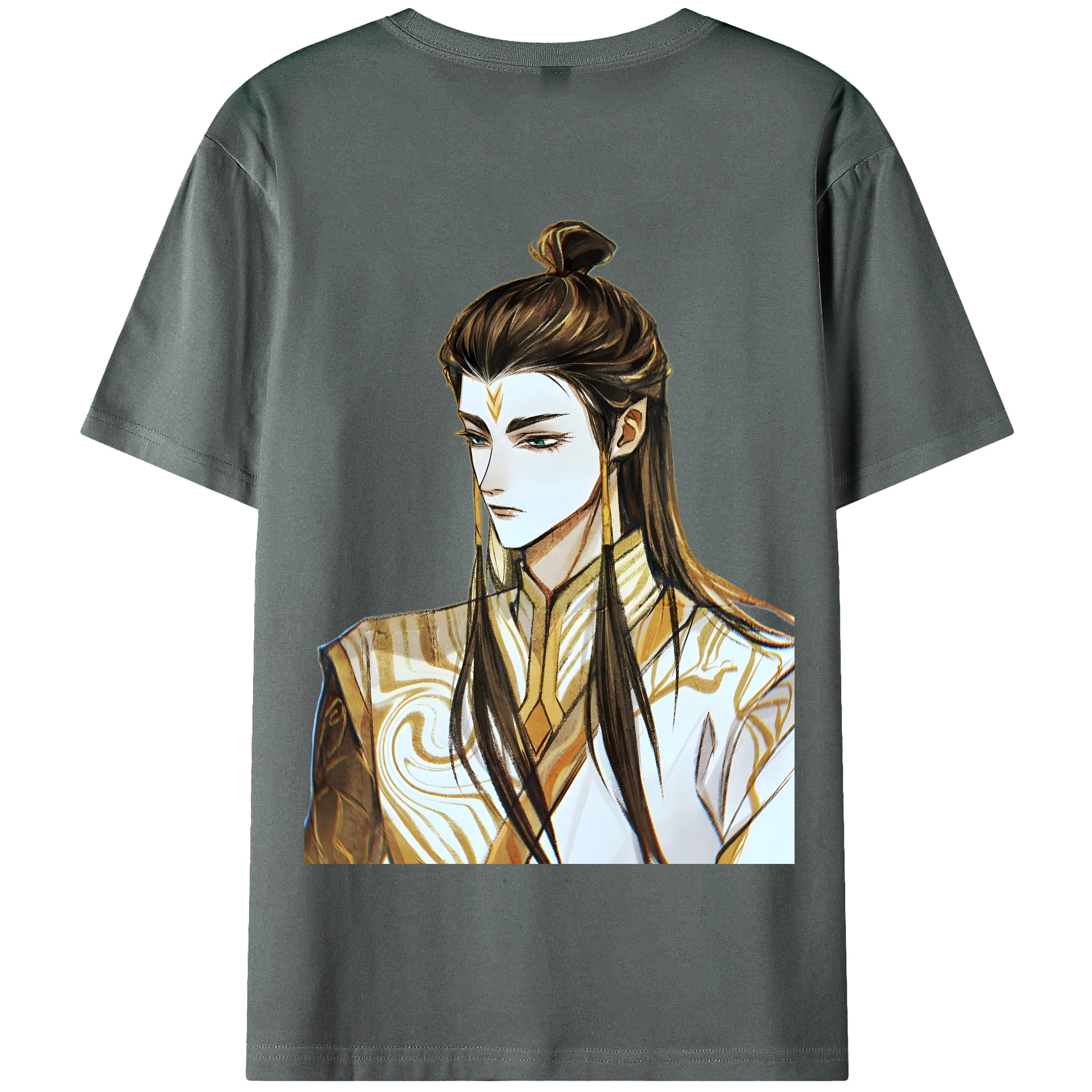 （画像用） Ne Zha 2 ナタ 魔童の大暴れ 綿100％半袖Tシャツ（背面プリント）